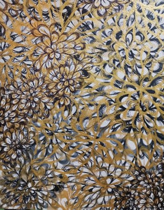 Fiori d'oro, Impressionismo, Figurativo, Primavera, Fiori, Tropicale