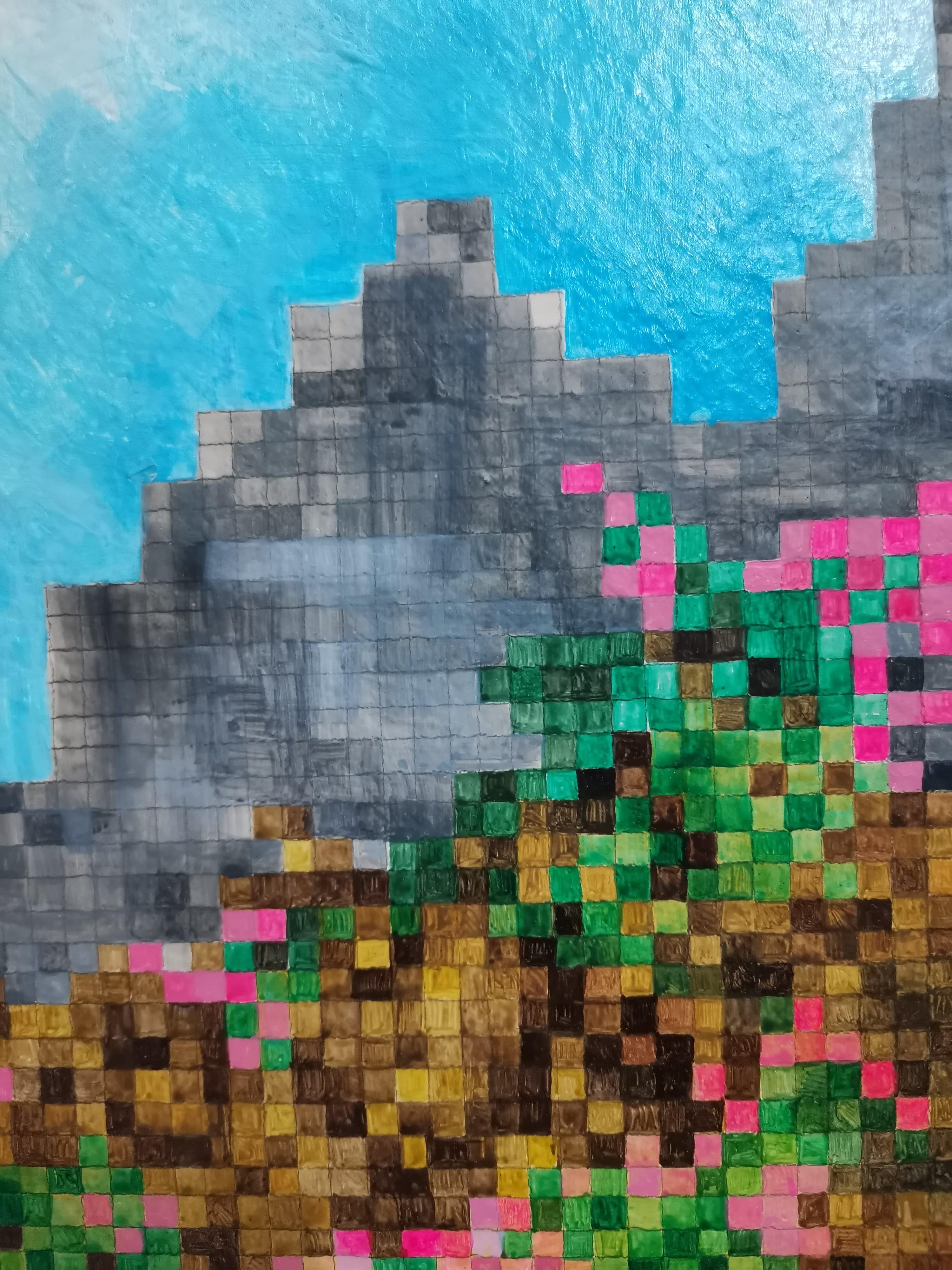 Landscape, Hypermorph Garden 5.0, Pixel, Mountains im Angebot 4