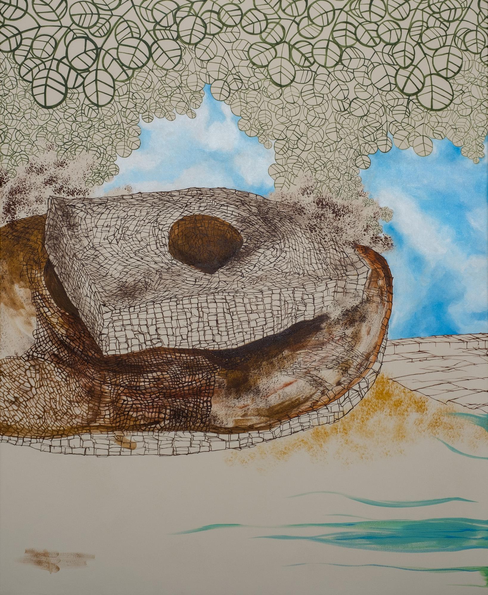 Landscape, Mangrove, Extra Large Painting, Inspired by Nature, Natural Landscape For Sale 9
