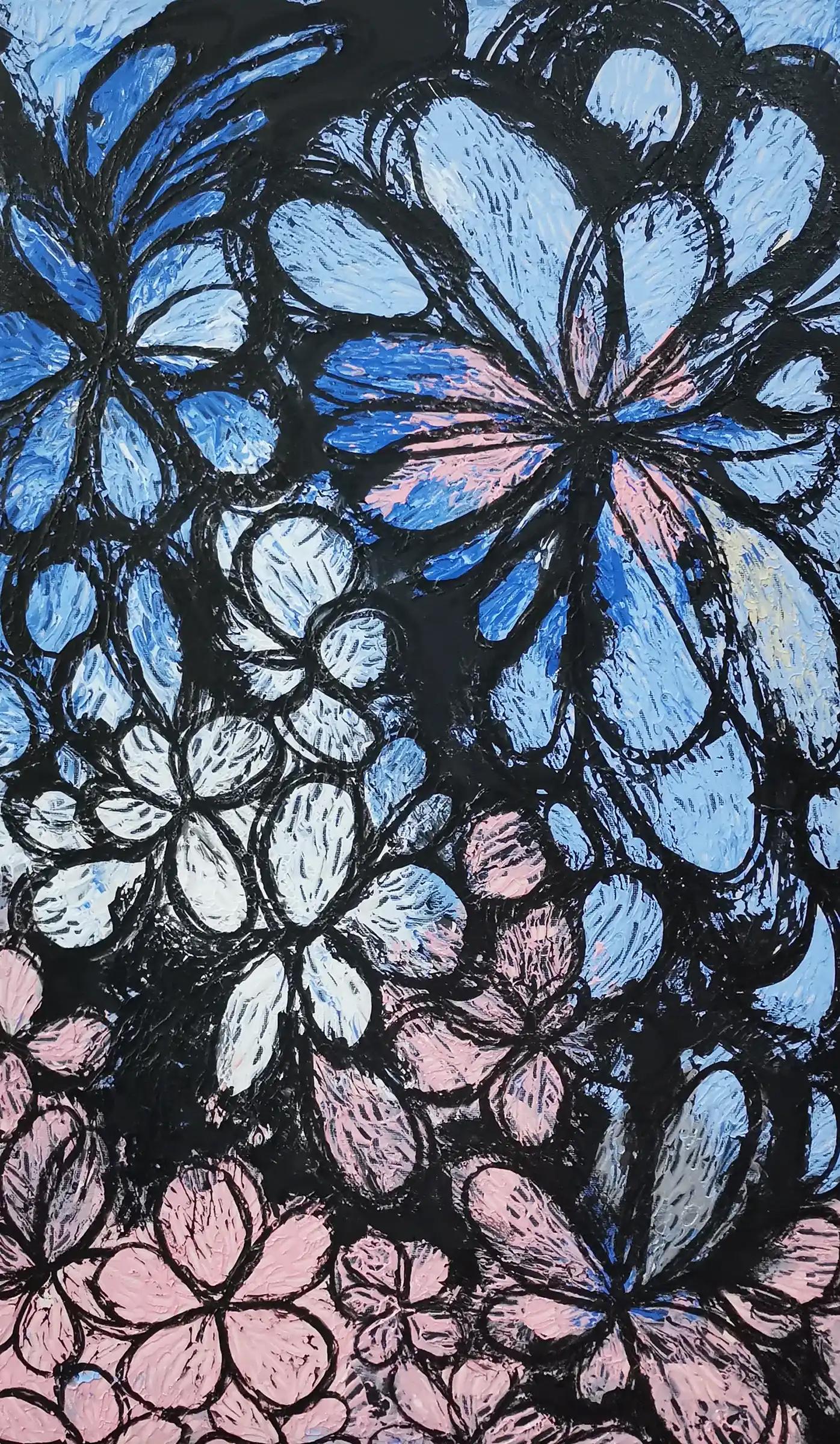 Mythical Garden, 21st century, contemporary, abstract, floral