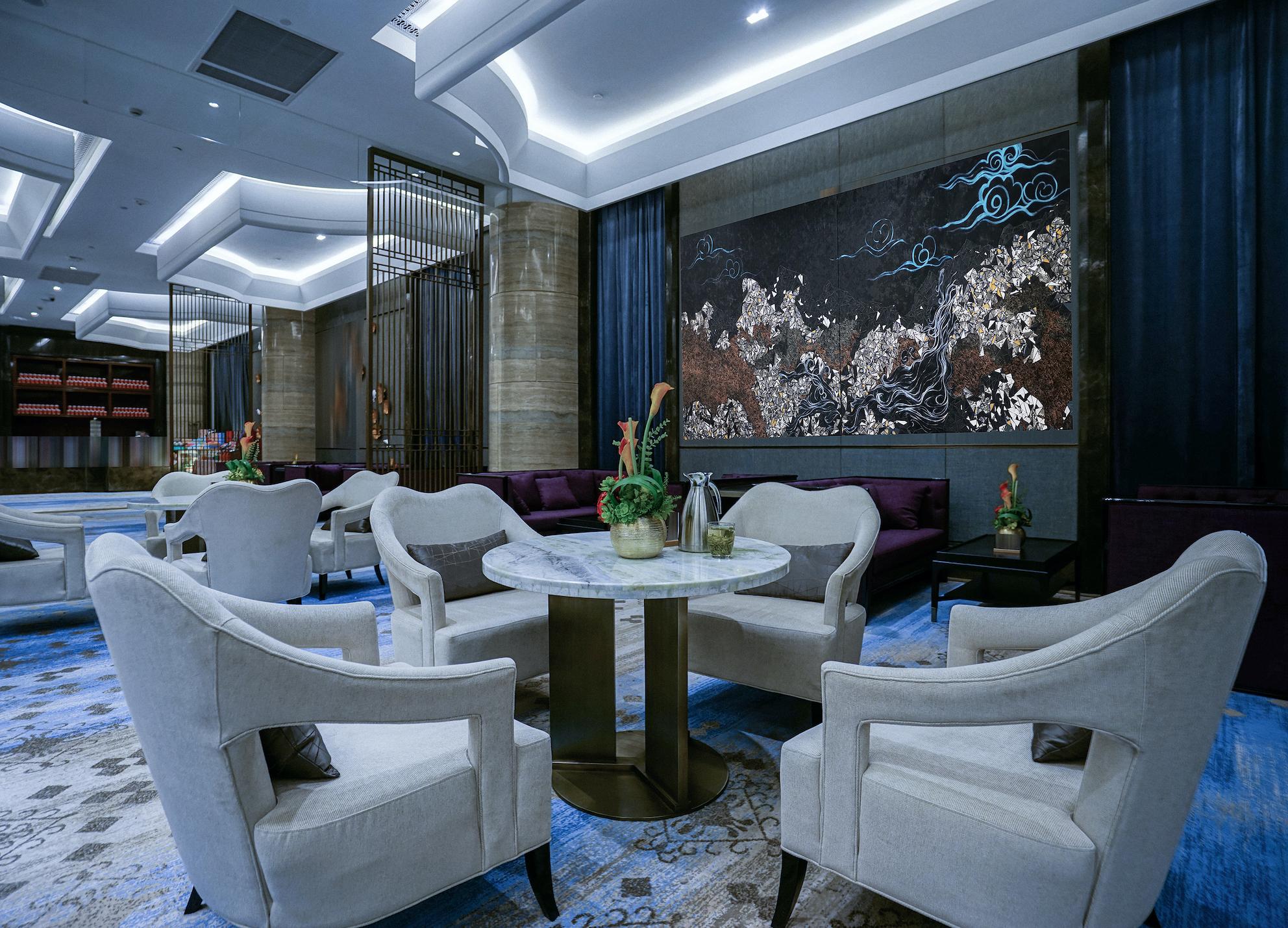 The Great Rivers & Mountains, Landscape, Extra-Large Artwork, Mixed-media - Painting Contemporaneo di Fuen Chin