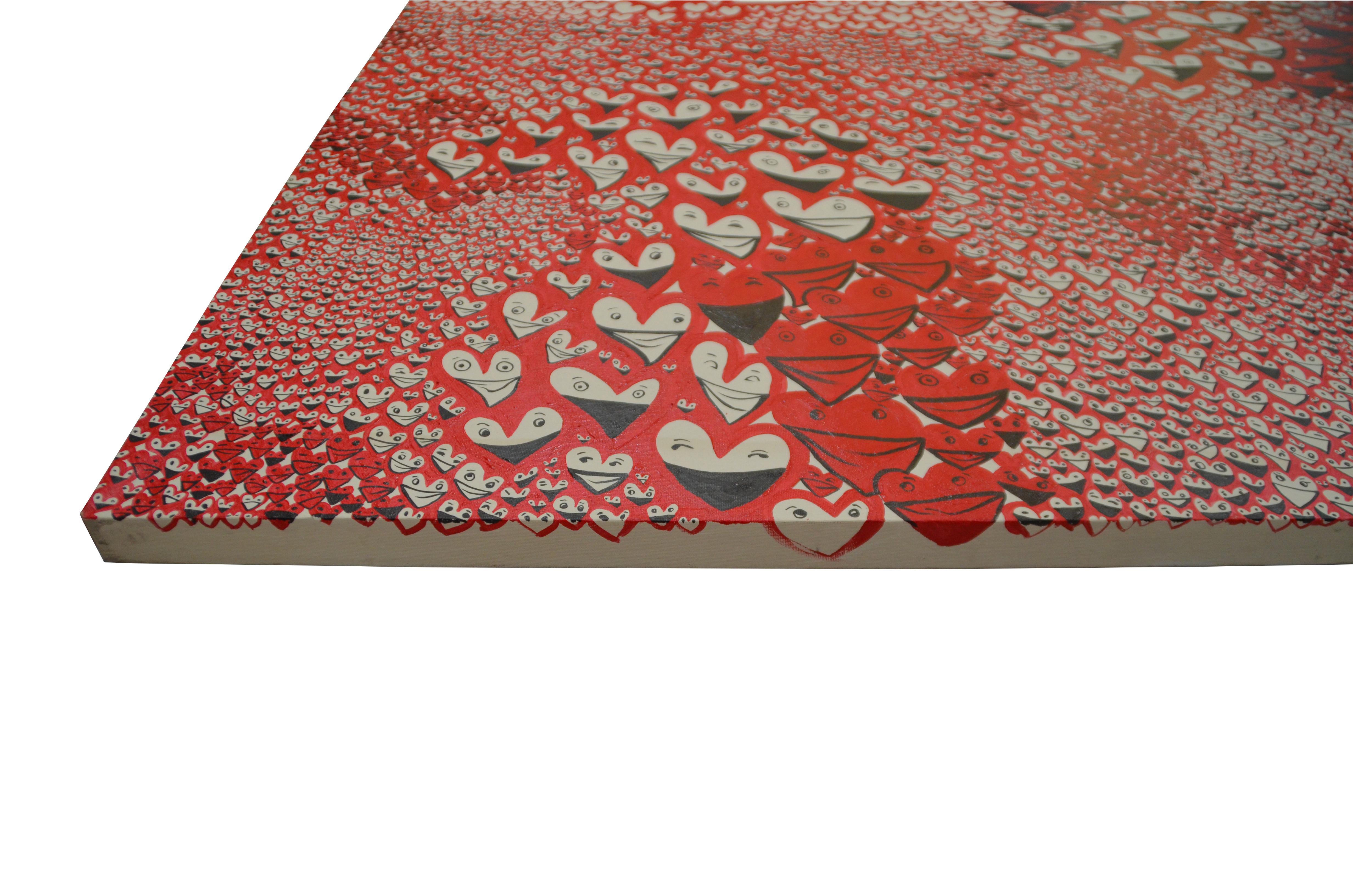 Rojo, San Valentín sano, Expresionista abstracto, figurativo, Amor en venta 10