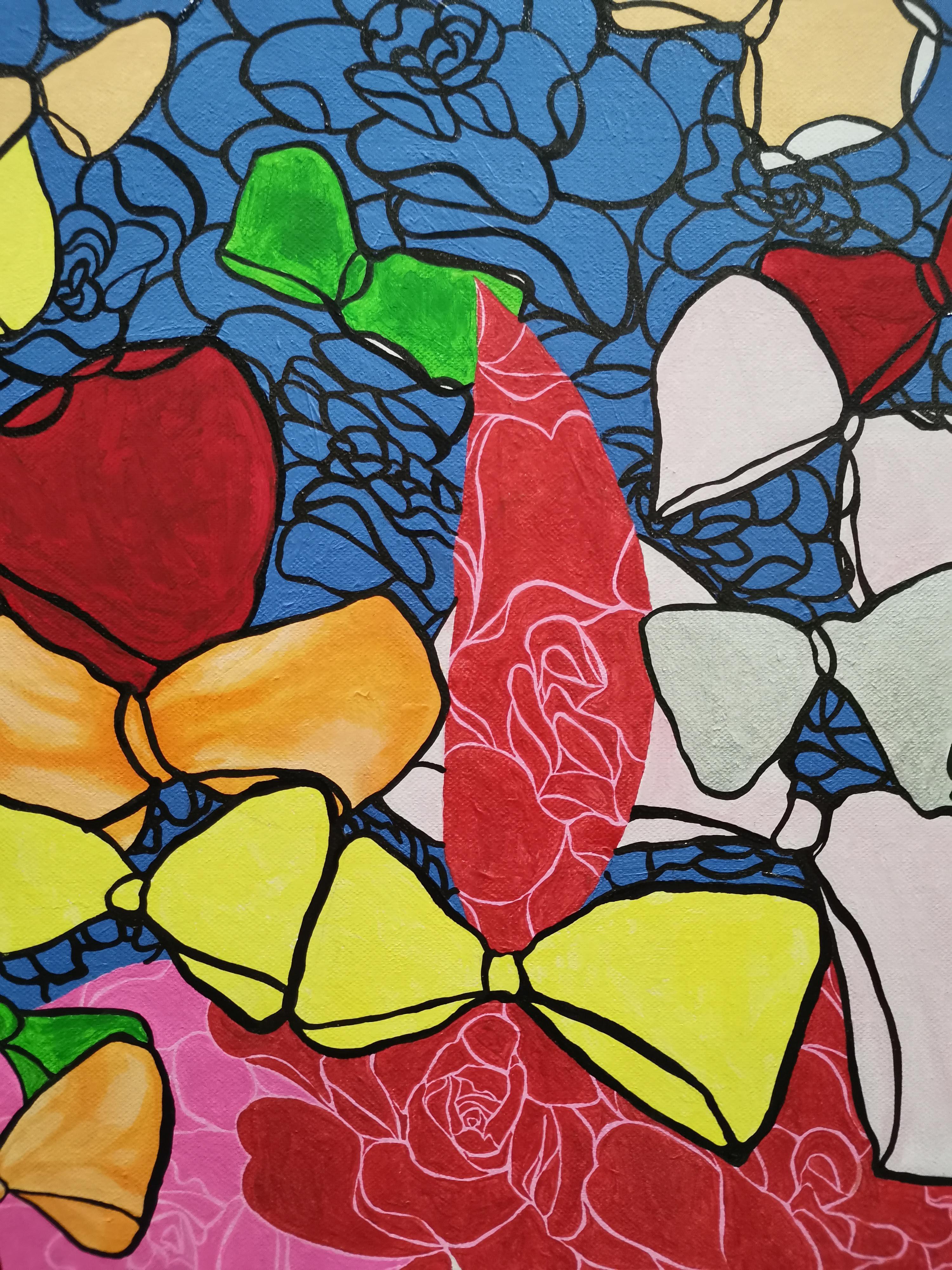 Rosas, Retrato, Artista femenina, Expresionista, Alter-ego, Lazos en venta 1