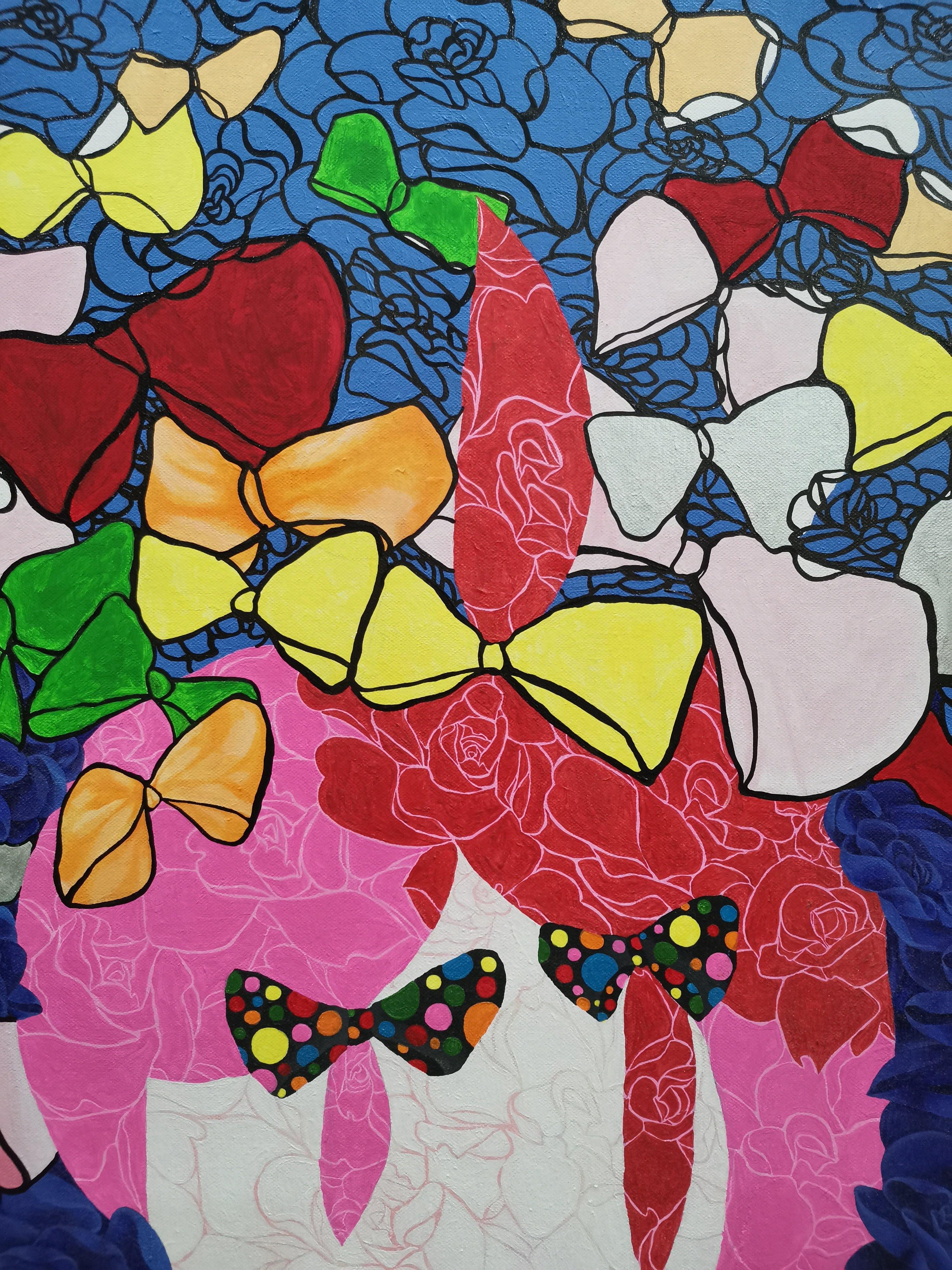 Rosas, Retrato, Artista femenina, Expresionista, Alter-ego, Lazos en venta 2