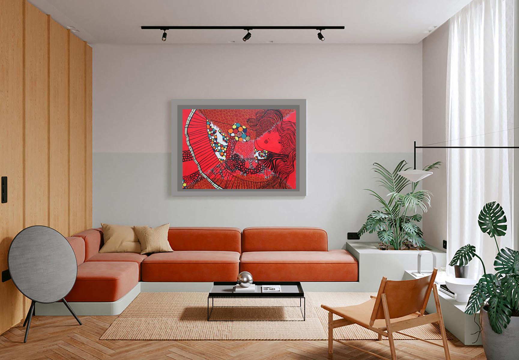 Happy Women, Female Artist, Powerful Women, Expressionist, Alter-ego For Sale 1