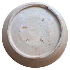 Glazed or enameled ceramic bowl or basin from Fajalauza, Granada, 19th century