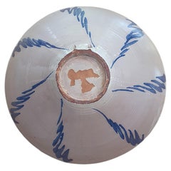 Glazed or enameled ceramic bowl or basin from Fajalauza, Granada, 20th century