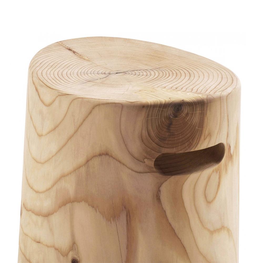 Fuga Stool in Solid Cedar In New Condition For Sale In Paris, FR