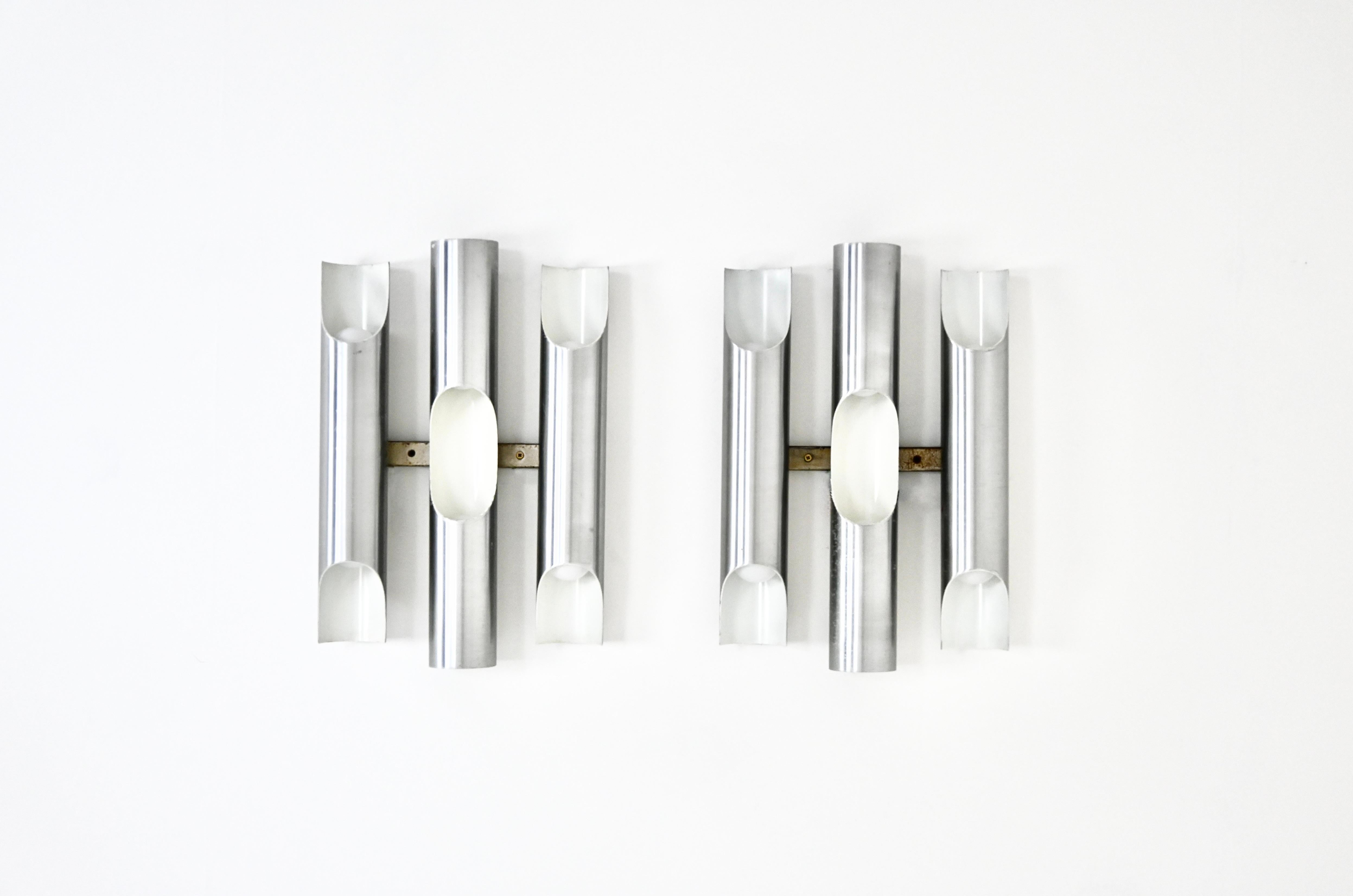 Néerlandais Lampes murales Fuga de Maija Liisa Komulainen pour Raak, 1970, lot de 2 en vente