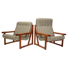 Fuglsang Collection, Pair of Striped Easy Chairs