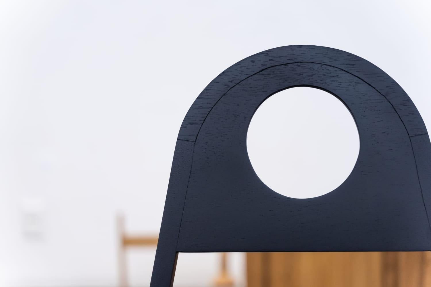 Fuji Chair in Oak finishing by Tiago Curioni For Sale 9