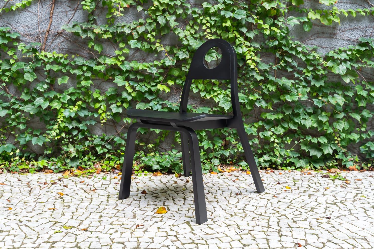 Fuji Chair in Oak finishing by Tiago Curioni For Sale 10