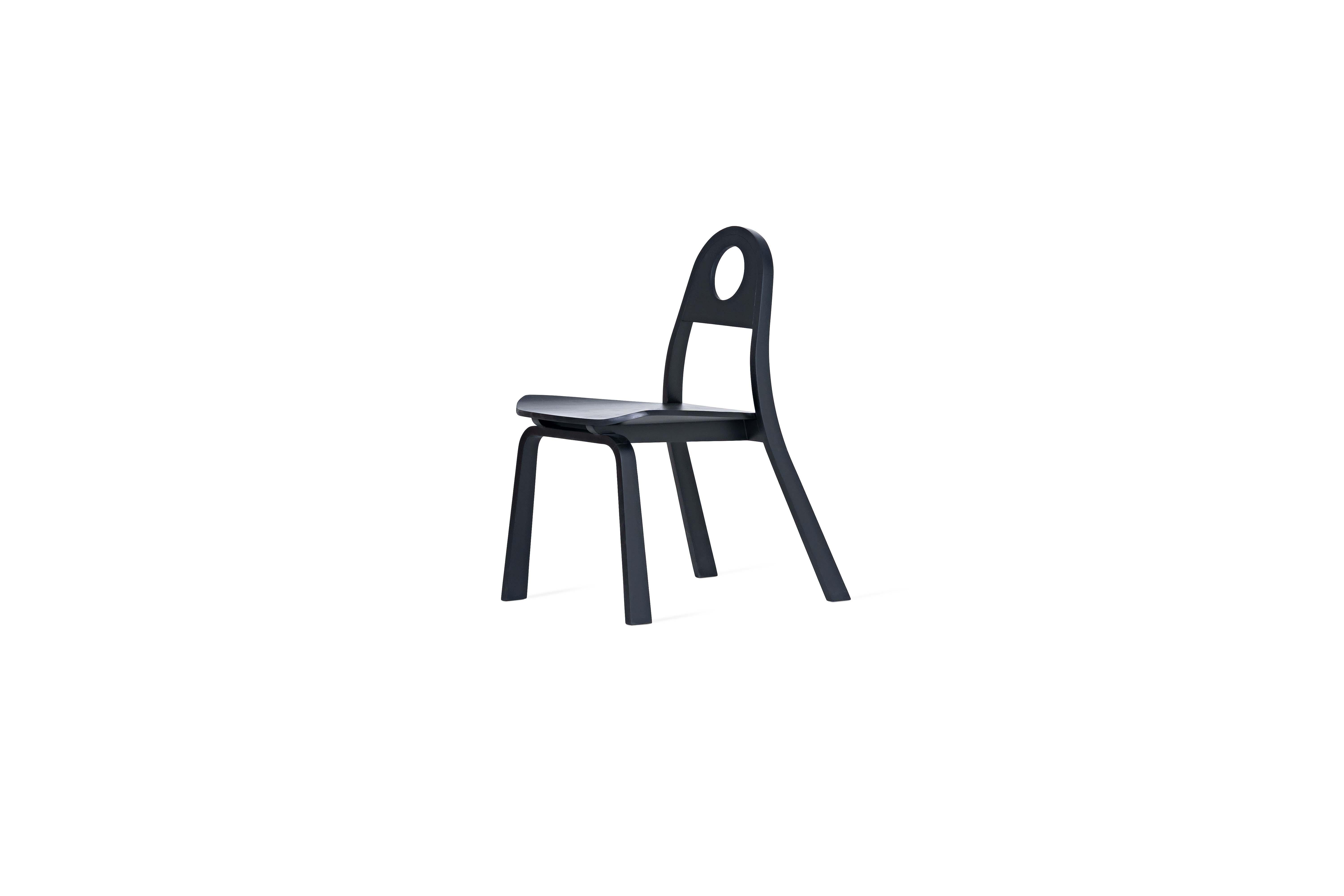 Contemporary Fuji Chair in Oak finishing by Tiago Curioni For Sale