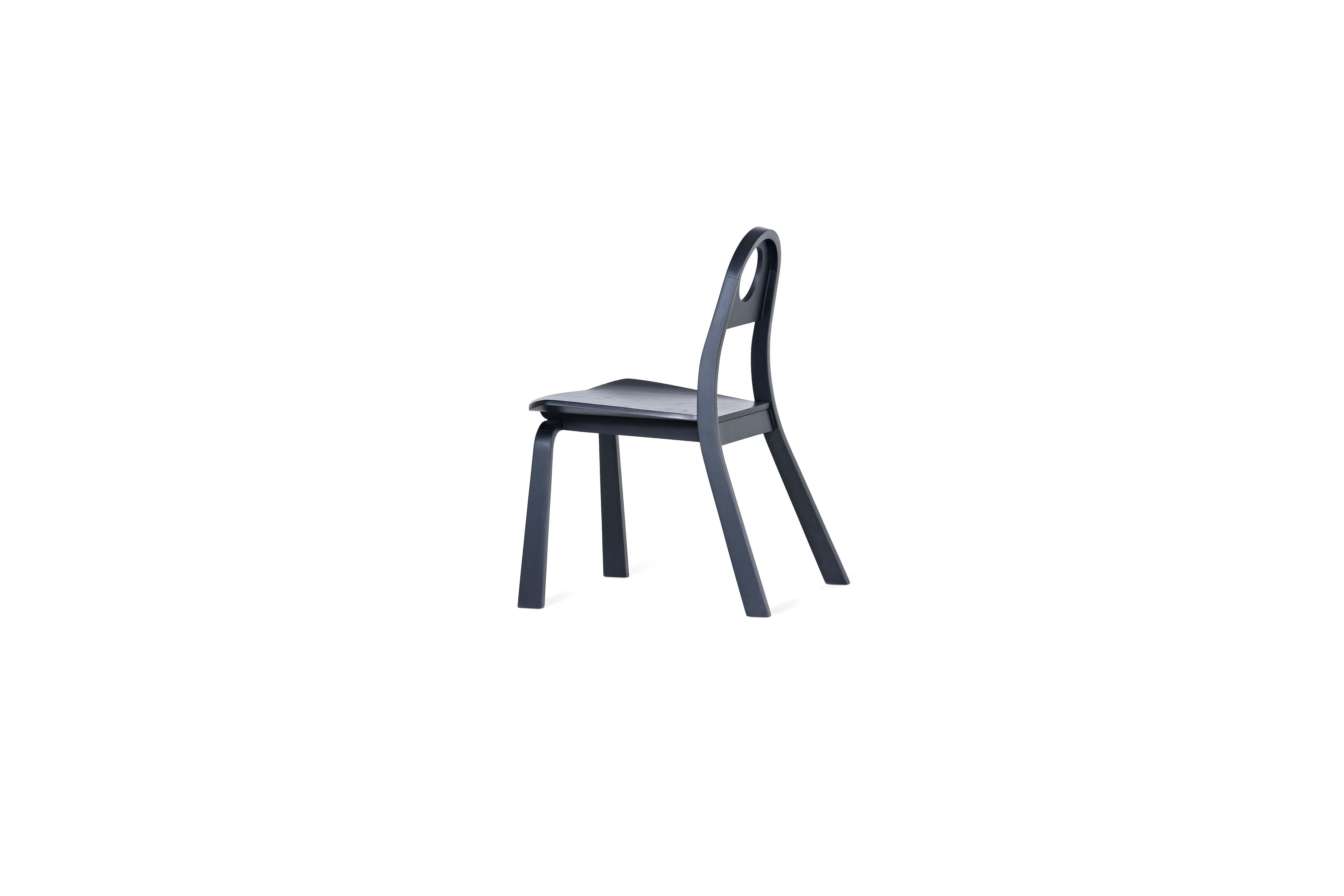 Hardwood Fuji Chair in Oak finishing by Tiago Curioni For Sale