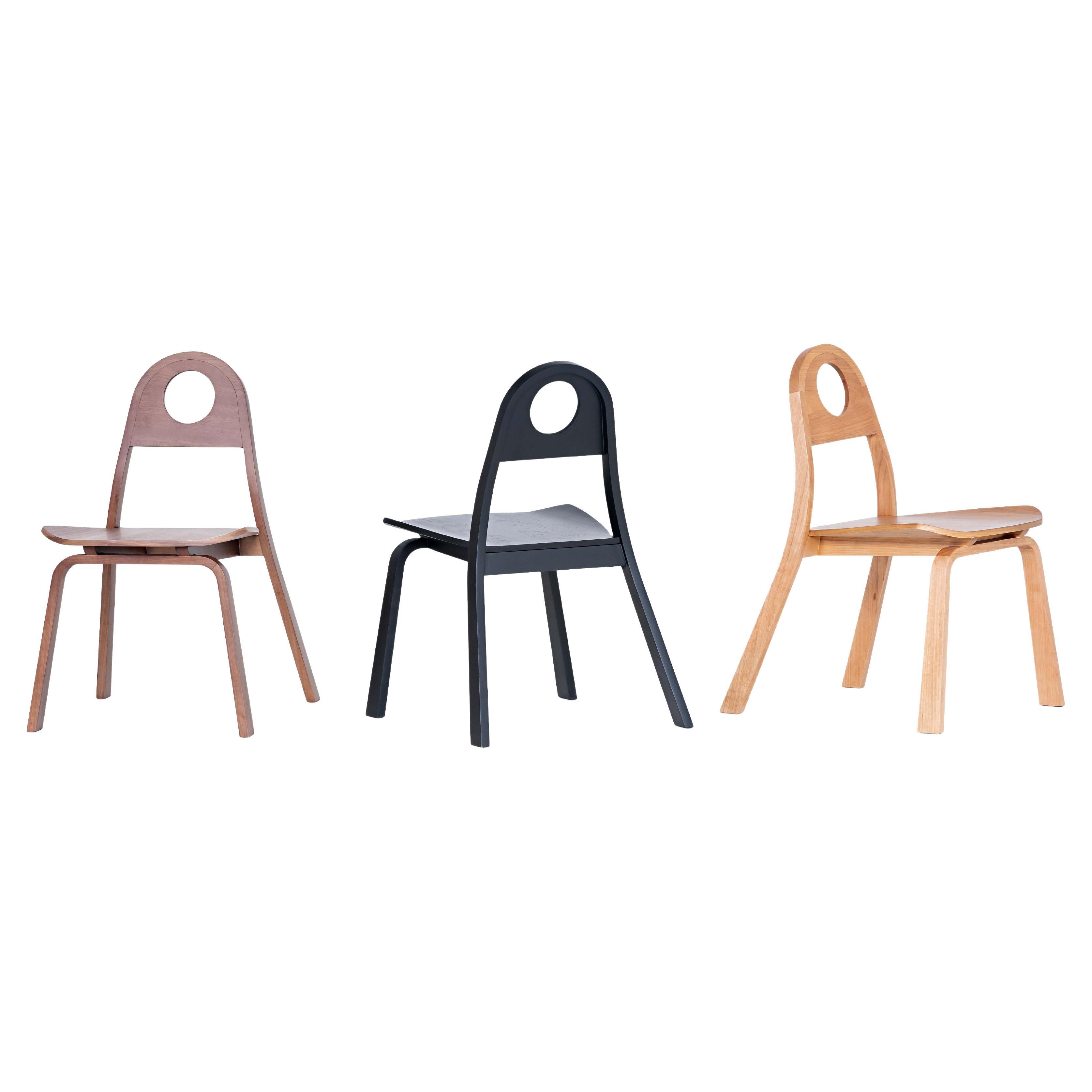 Fuji Chair in Oak finishing by Tiago Curioni For Sale