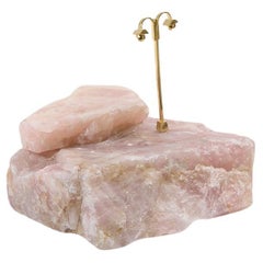 Sculpture de table Fuji Series N765 en quartz rose