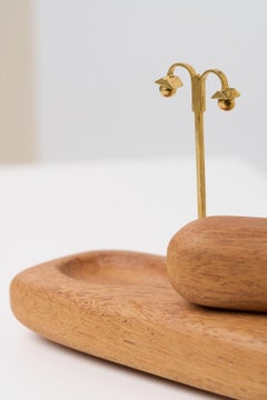 Fuji Series, Wood and Brass Sculpture N1