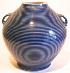 Japanische modernistische Fukagawa-Porzellanvase aus Porzellan