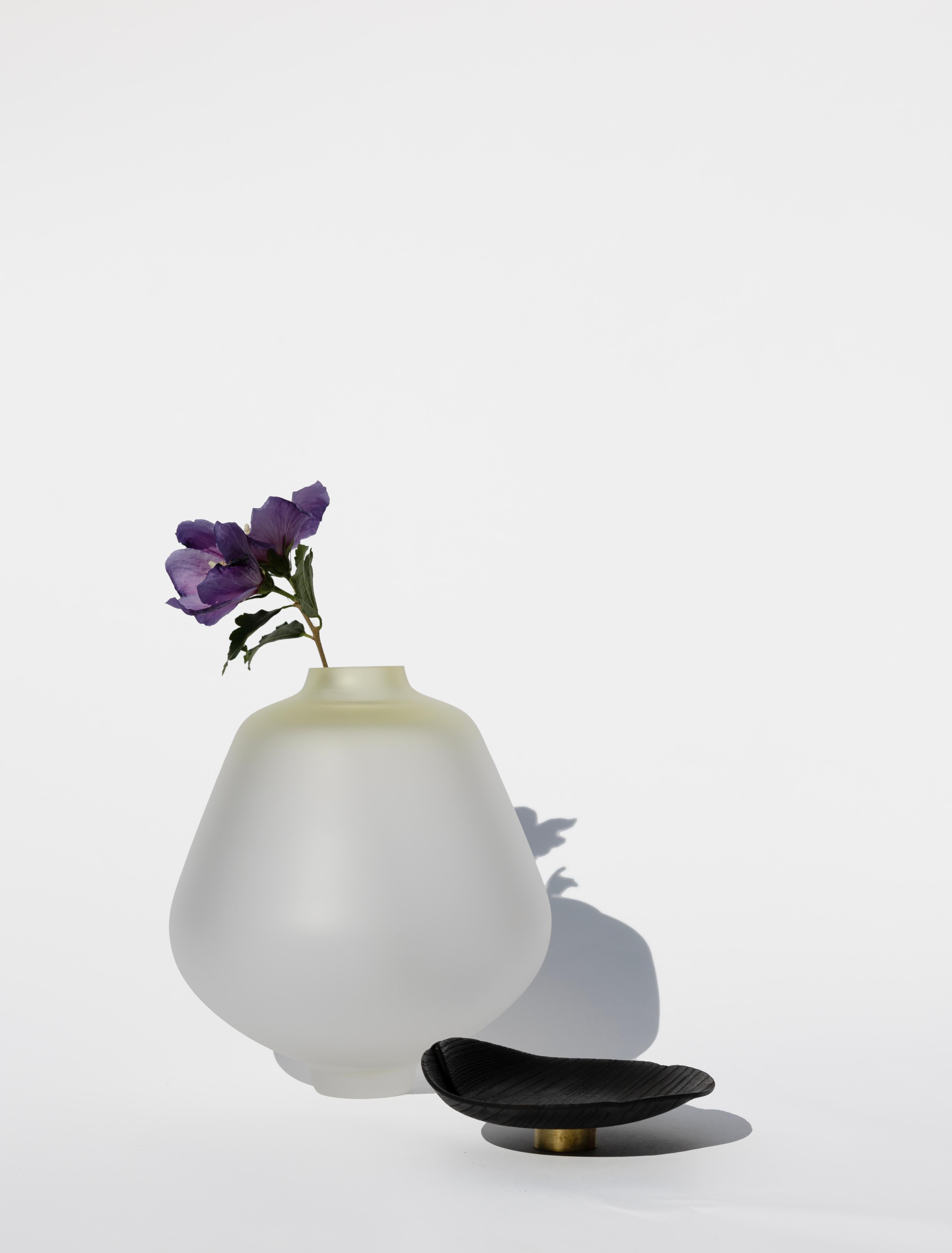 Contemporary Fukui Stacking Rose Vessel by Pia Wüstenberg For Sale