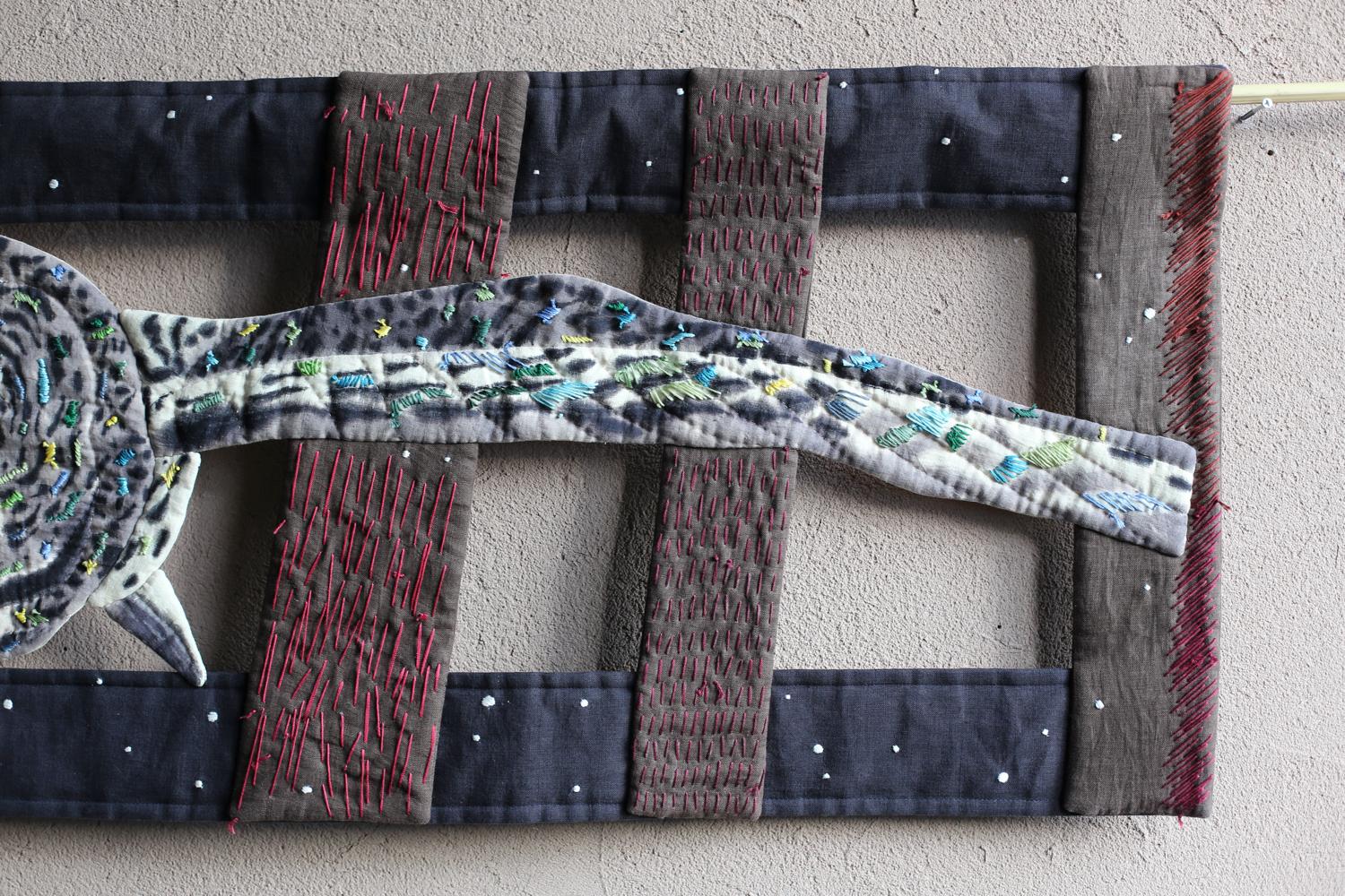 Fukurou (fuyu) von Blue Tip Atelier (Leinen) im Angebot