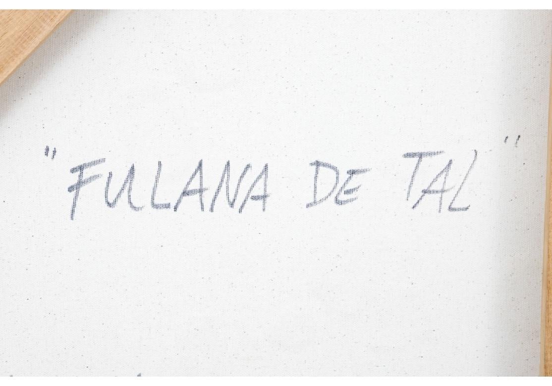 Fulana De Tal (So und so) 2008  Acryl auf Leinwand des puerto-ricanischen Künstlers Quetz im Angebot 7