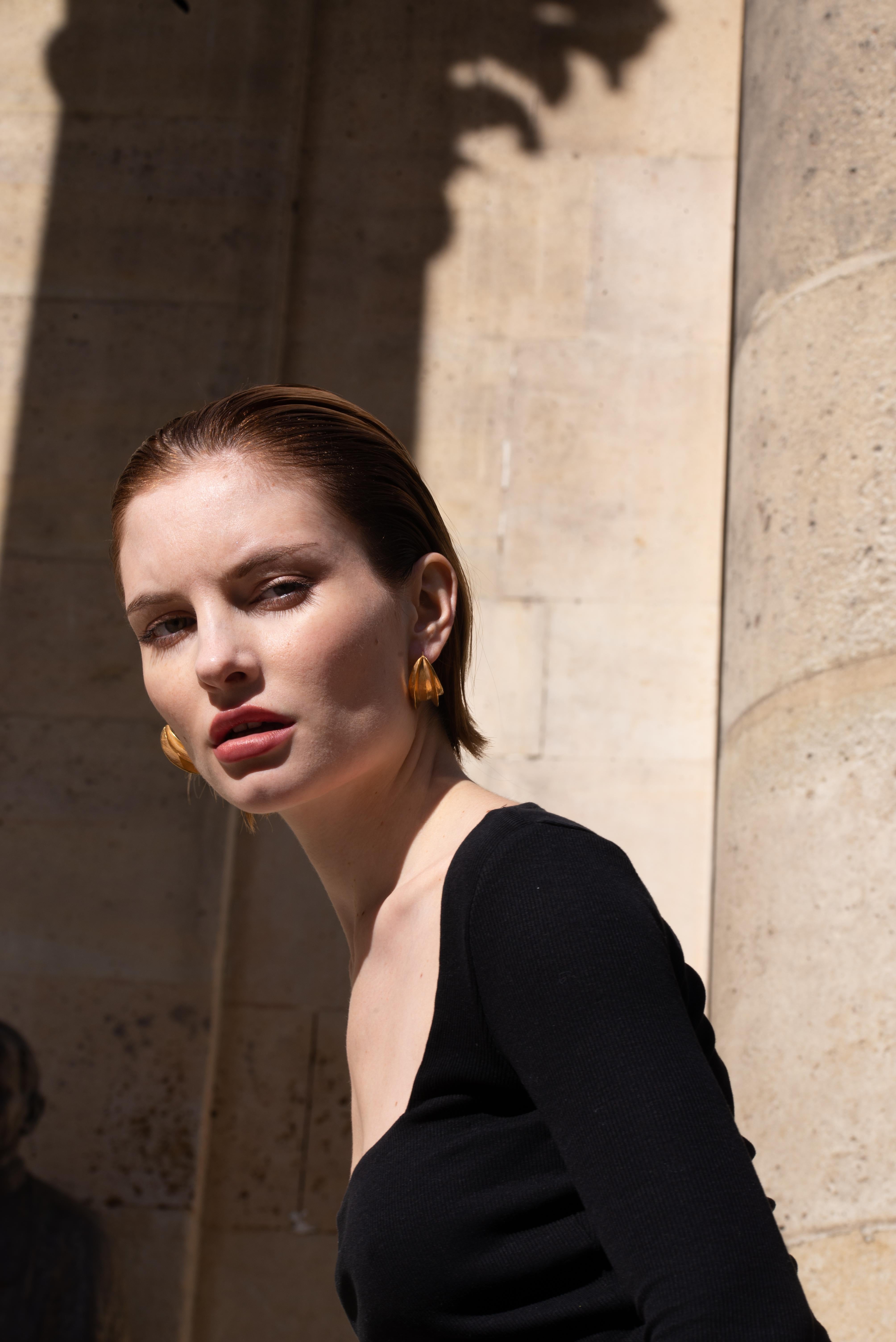 fulani earrings 14k gold