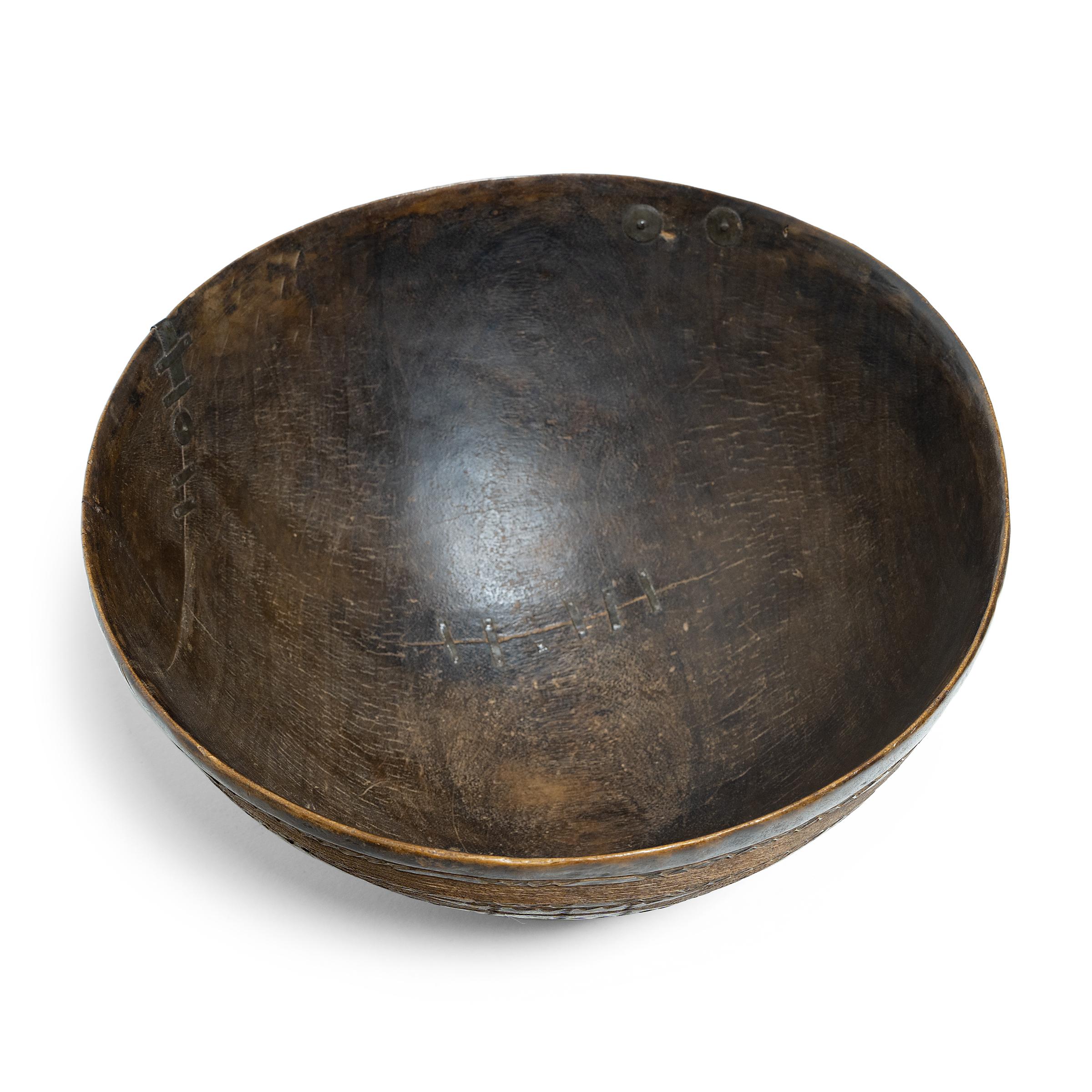 Hand-Carved Fulani Incised Bowl, C. 1900