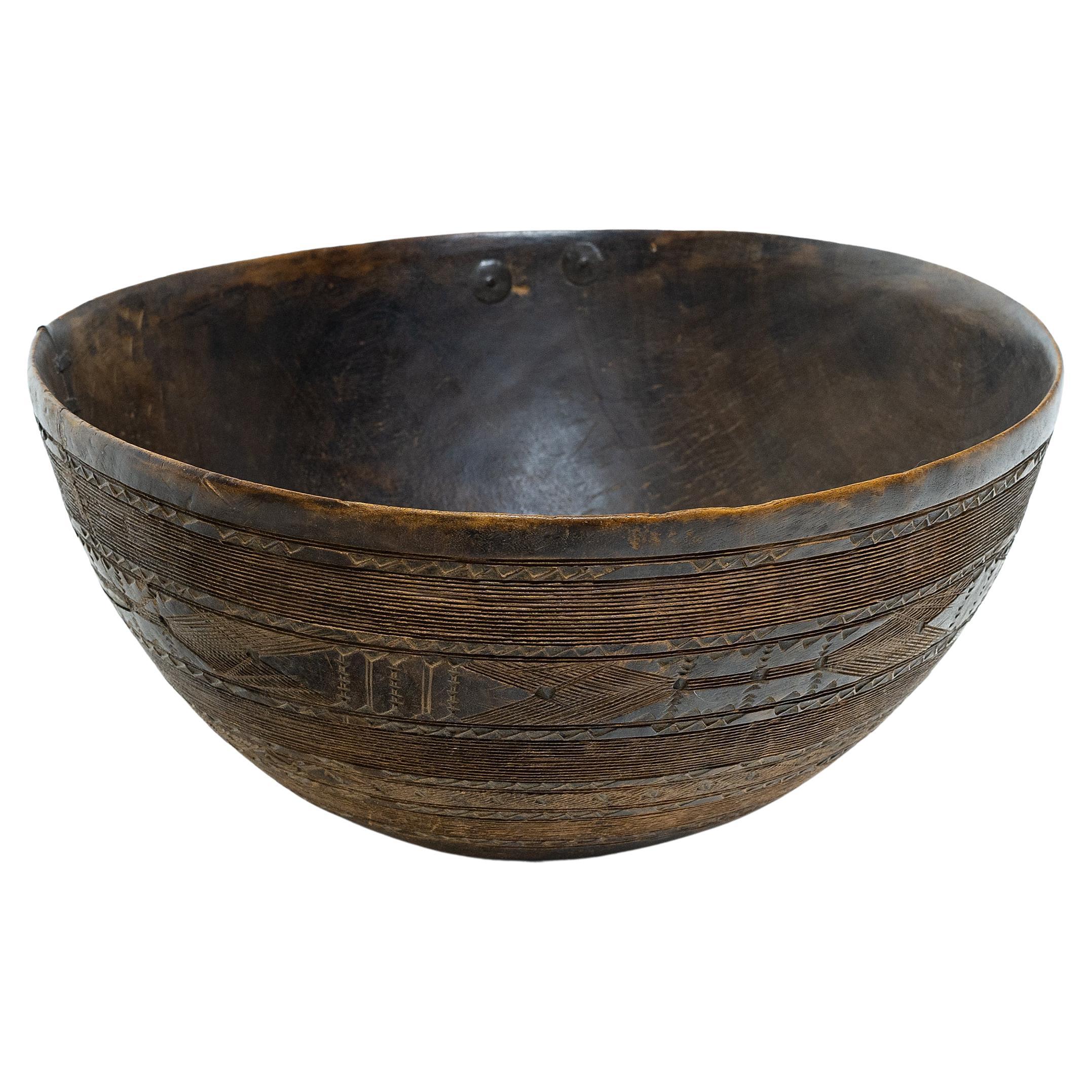 Fulani Incised Bowl, C. 1900
