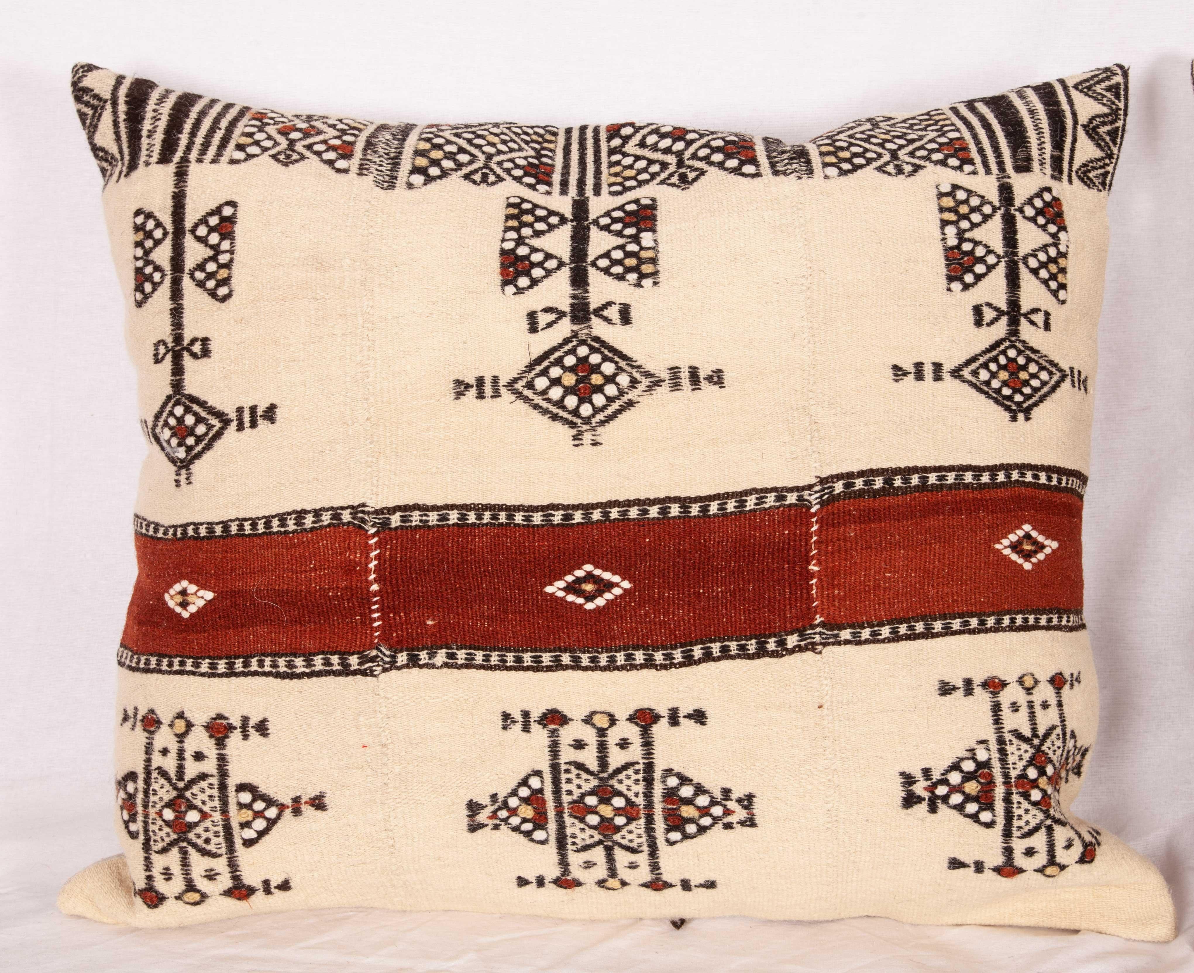 Kilim Fulani Pillow Covers from Mali Africa Mid-20th Century