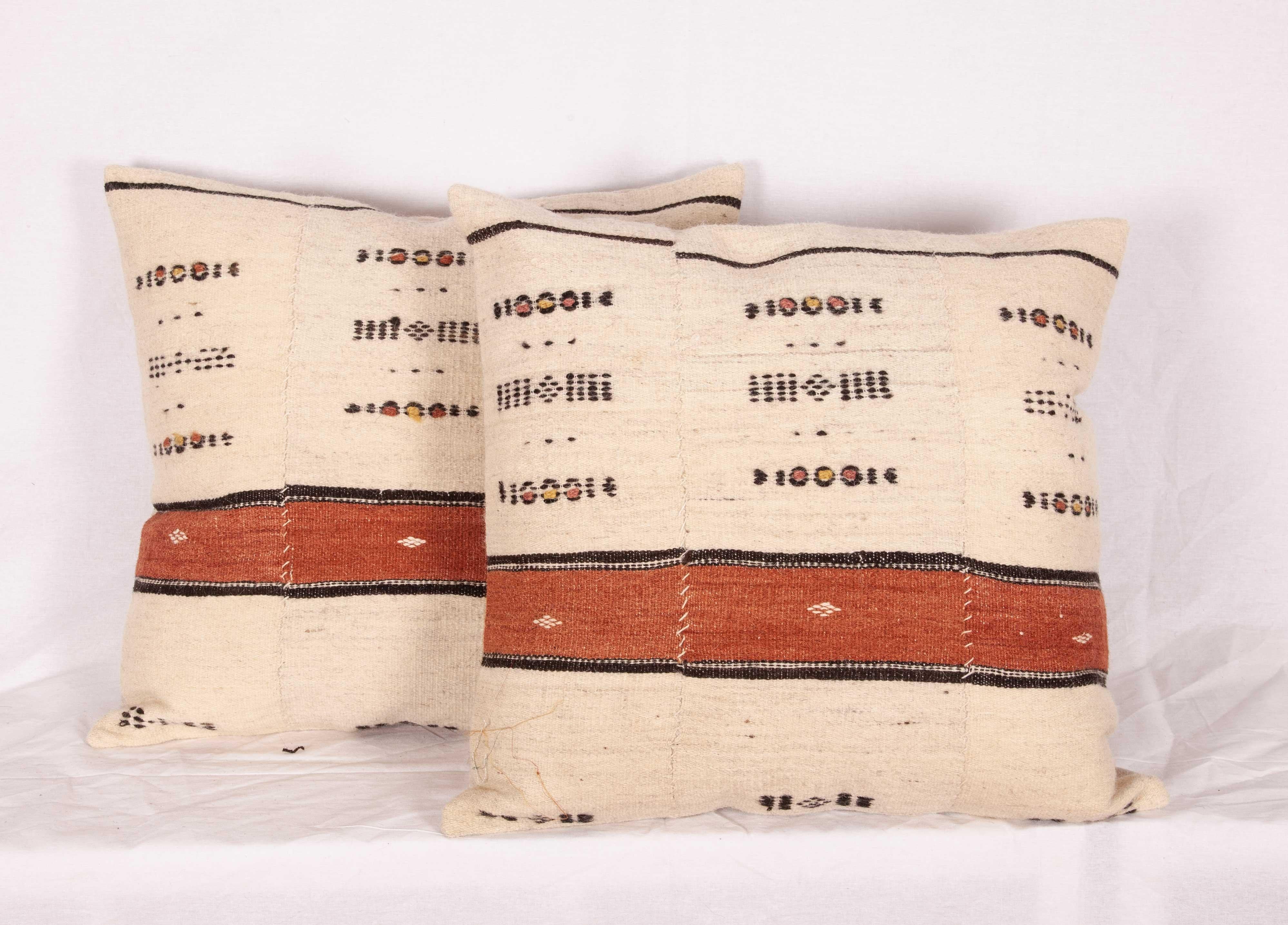 Kilim Fulani Pillow Covers from Mali, Africa, Mid-20th Century