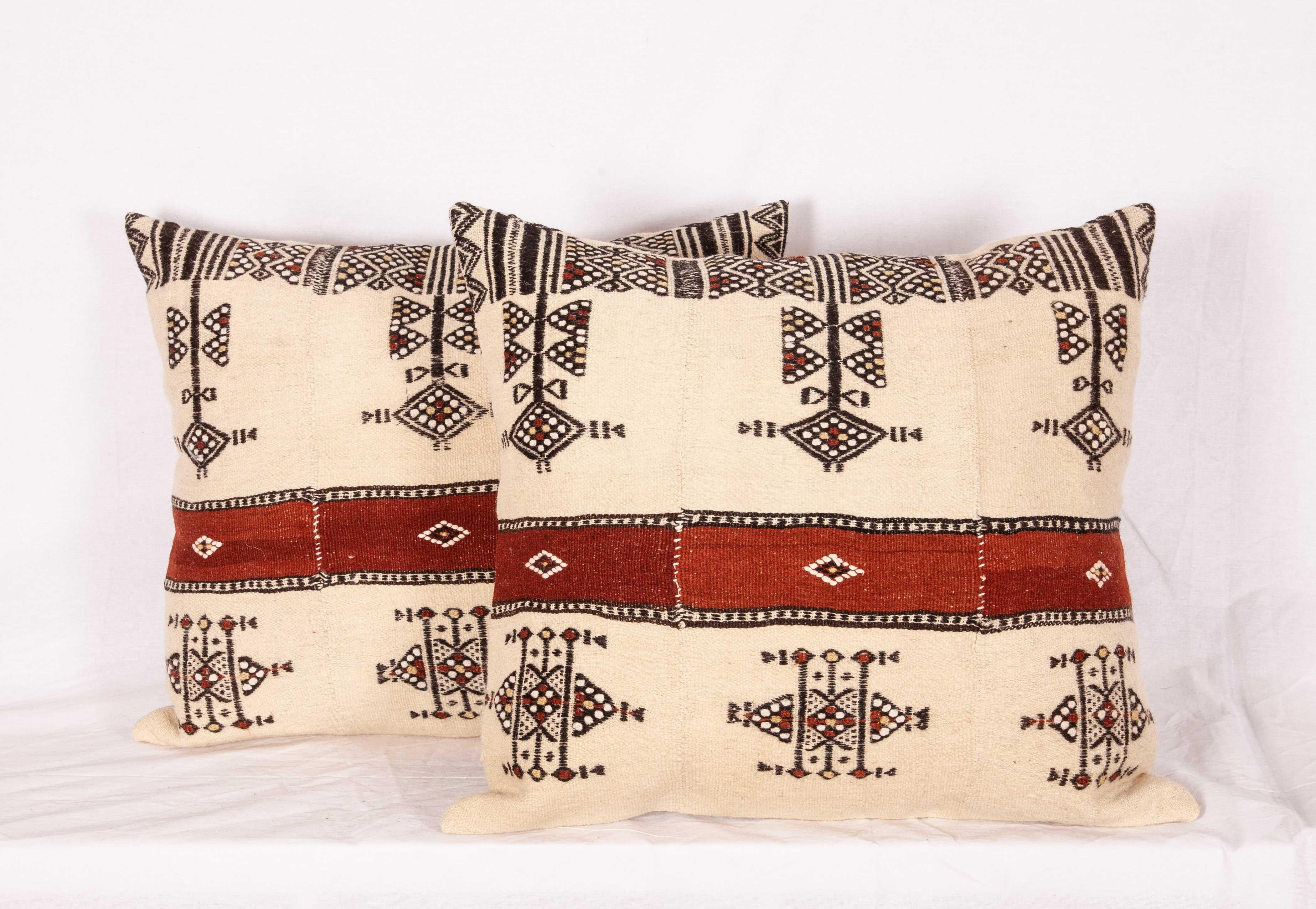 Hand-Woven Fulani Pillow Covers from Mali Africa Mid-20th Century