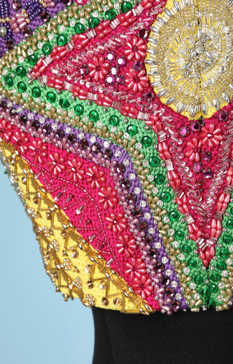 Perles pleines  boléro Versace Couture  en vente 2
