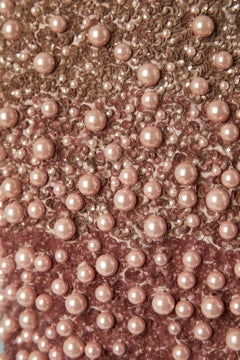 Full beaded  pearls and sequins pink bag Valentino Garavani Numbered