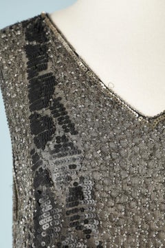 Full beaded see-through flapper dress Circa 1925