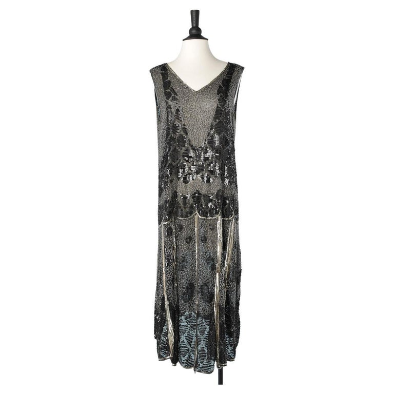 Full beaded see-through flapper dress Circa 1925 For Sale at 1stDibs | 1925  dress