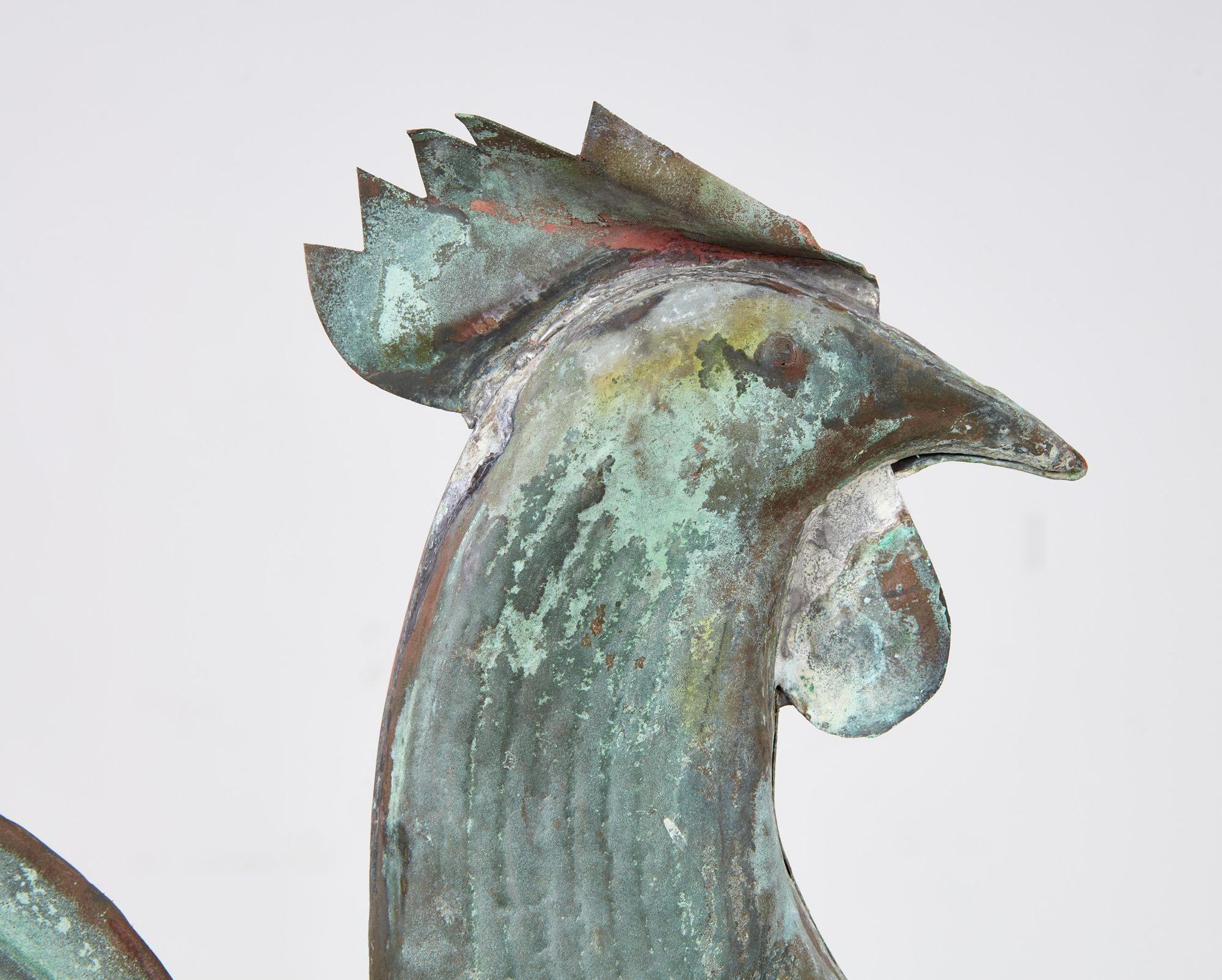 Full-Bodied Rooster Weathervane Estadounidense en venta