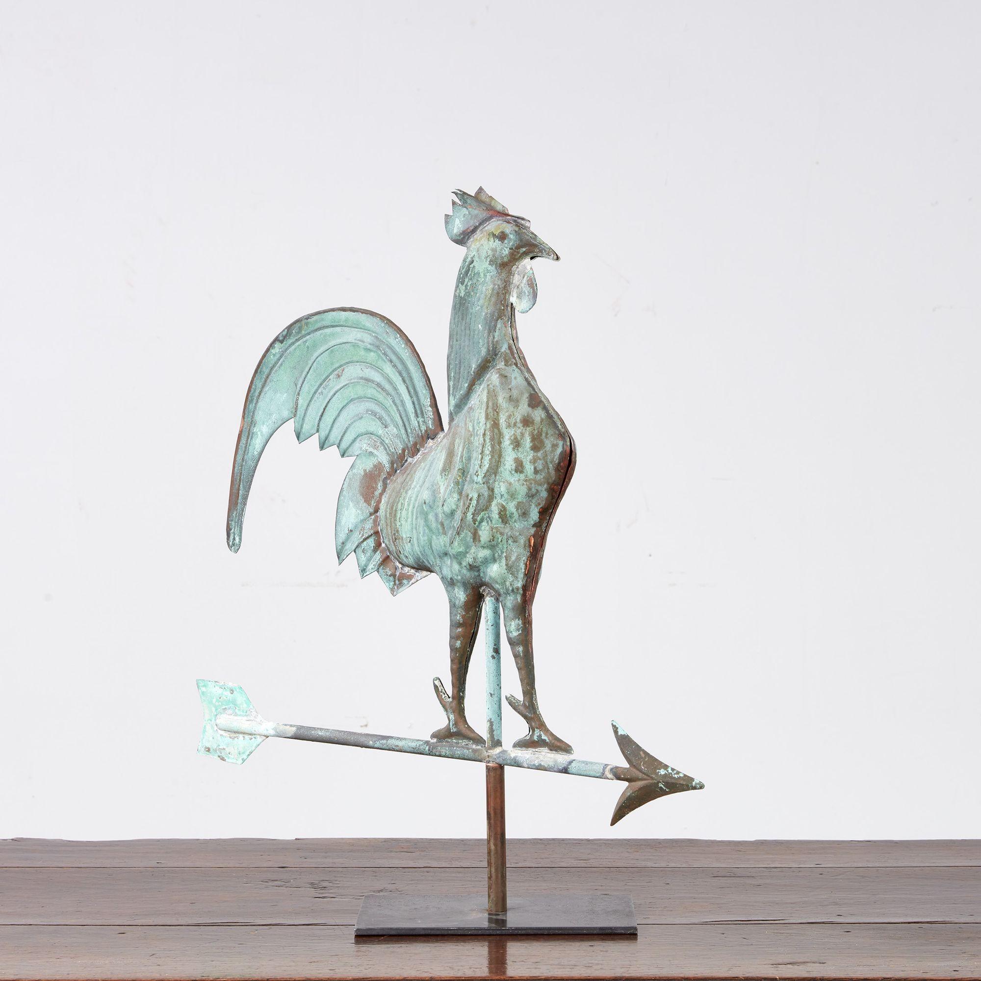 Full-Bodied Rooster Weathervane en venta 1