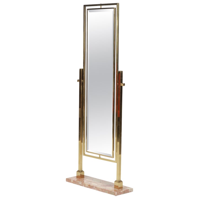 Full Body Mirror, Italy, 1970s at 1stDibs