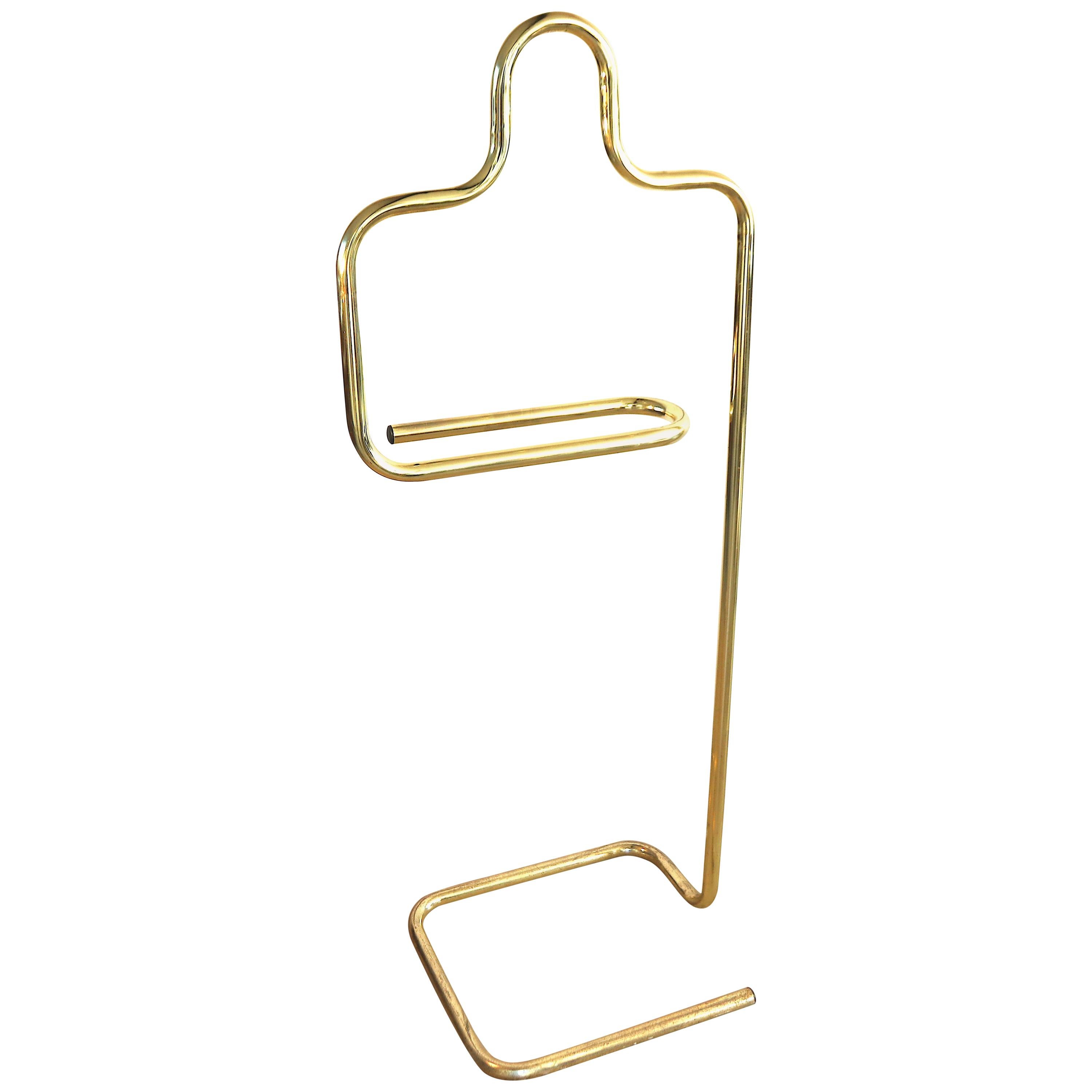 Full Brass Coat and Clothing Rack Dressboy / Dress Boy by Morex, Italy For  Sale at 1stDibs