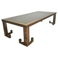 Full Brass "greek Key" Coffee Table