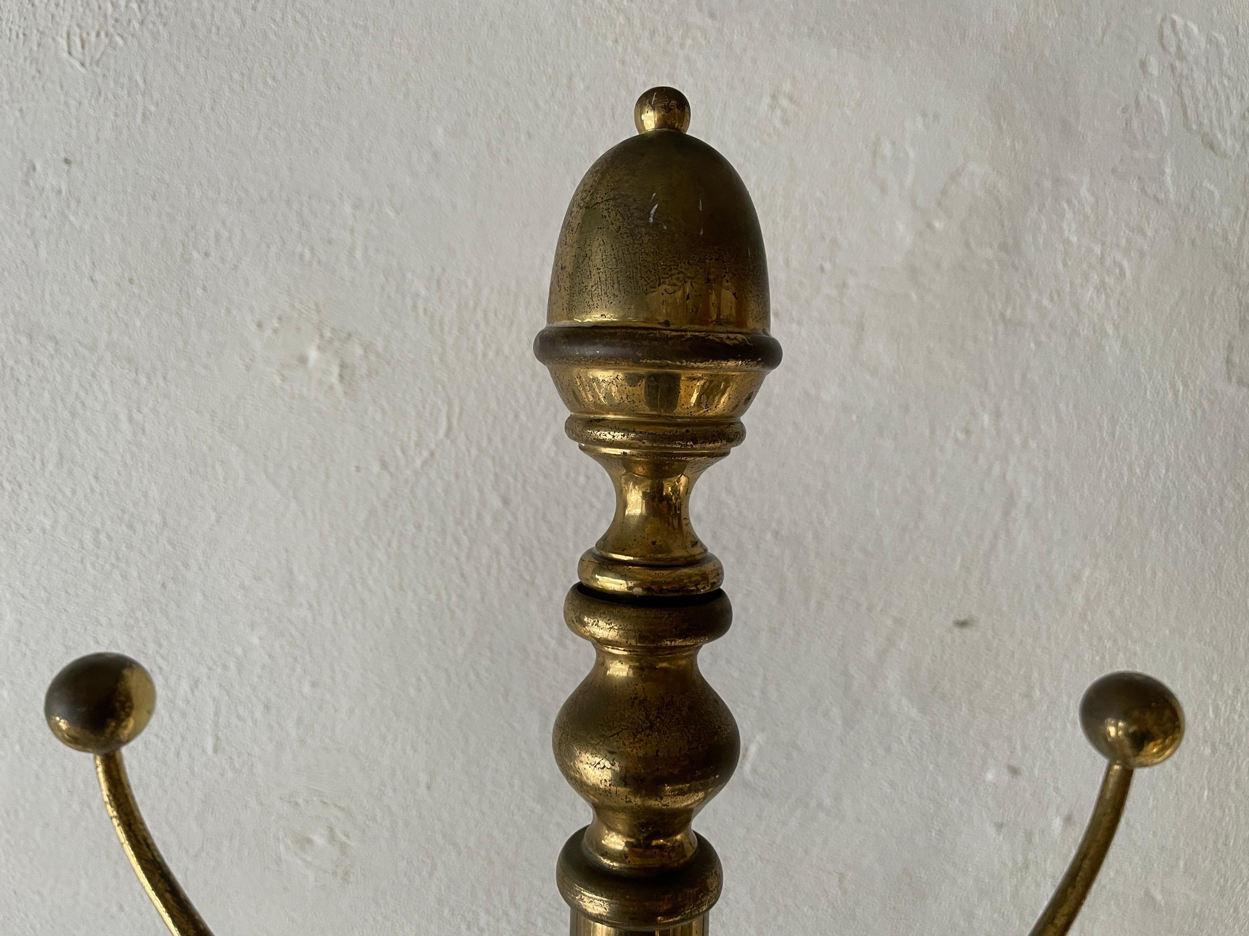 Full Brass Standing Coat Stand, 1960s, Italy For Sale 3