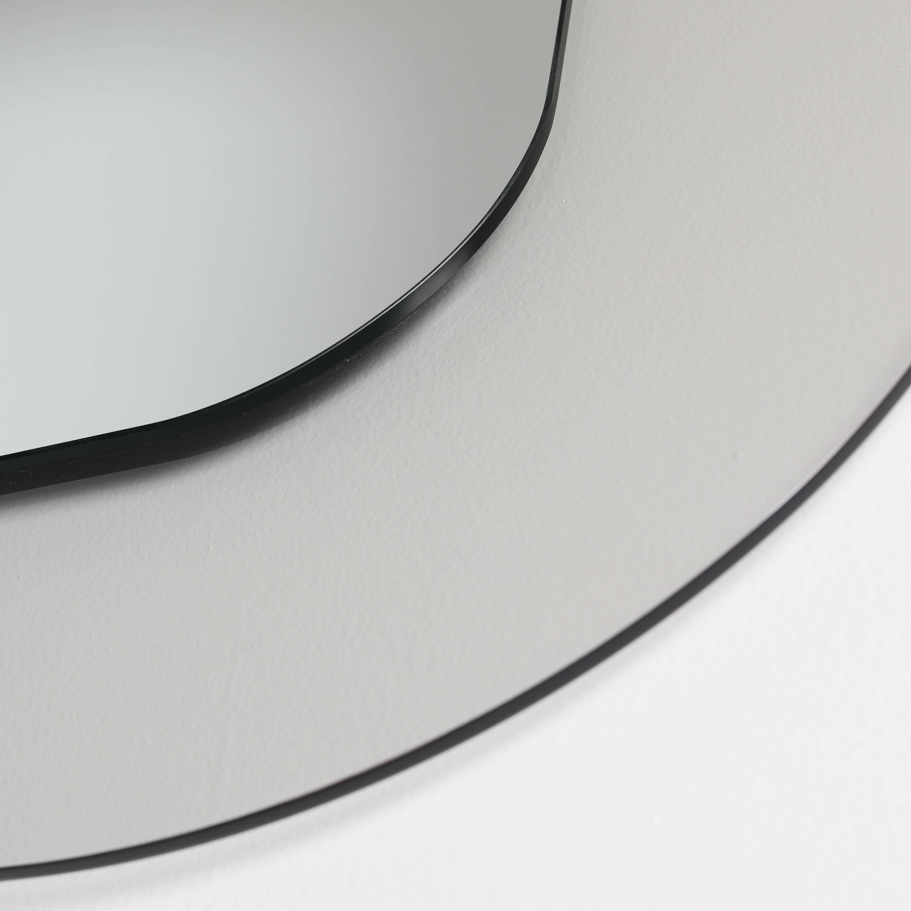 Full Circle Modern Original Rectangular Acrylic-Frame Mirror 2