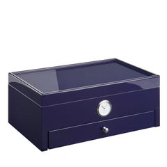 Full Color Blue Humidor (Special Club Edition) in wood by Morici