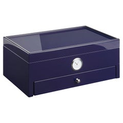 Full Color Blue Humidor (Special Club Edition) in wood by Morici