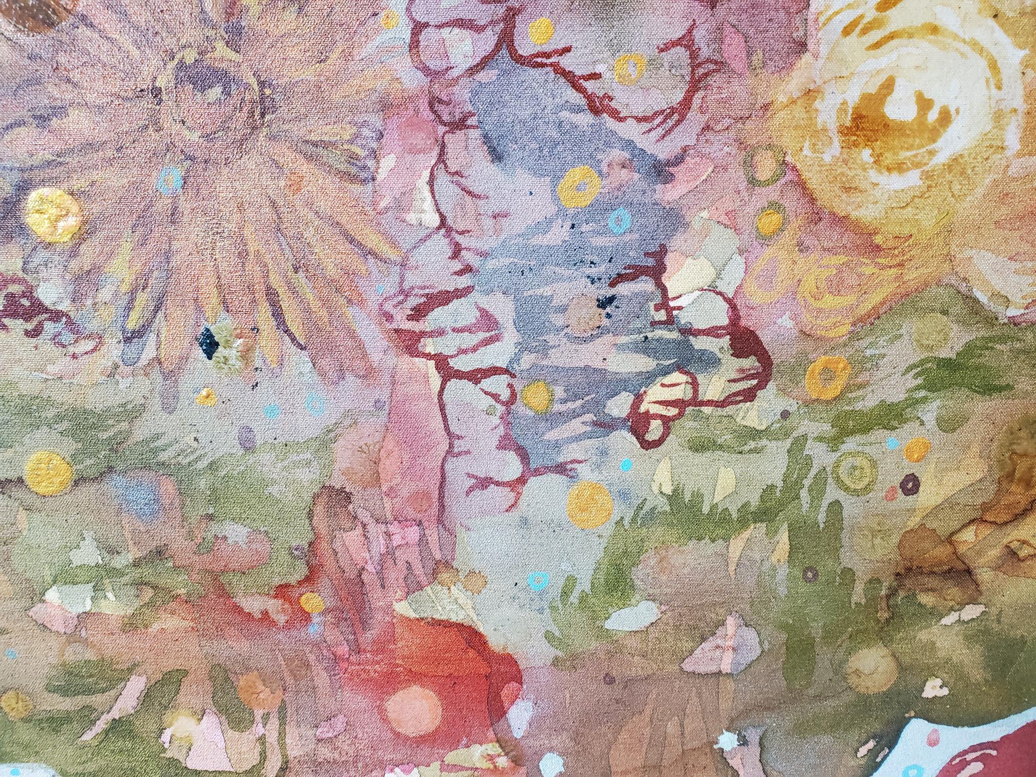 CROWN (2024) Große abstrakte Acrylmalerei auf Leinwand von Lowell Boyers im Angebot 2