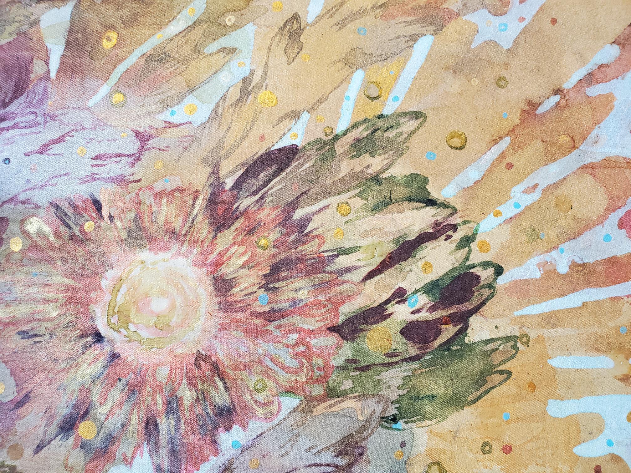 CROWN (2024) Große abstrakte Acrylmalerei auf Leinwand von Lowell Boyers im Angebot 4