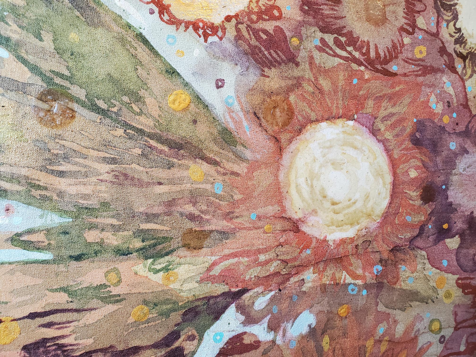 CROWN (2024) Große abstrakte Acrylmalerei auf Leinwand von Lowell Boyers (amerikanisch) im Angebot