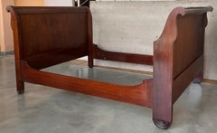 Letto matrimoniale Louis Philippe in mogano, CIRCA 1840