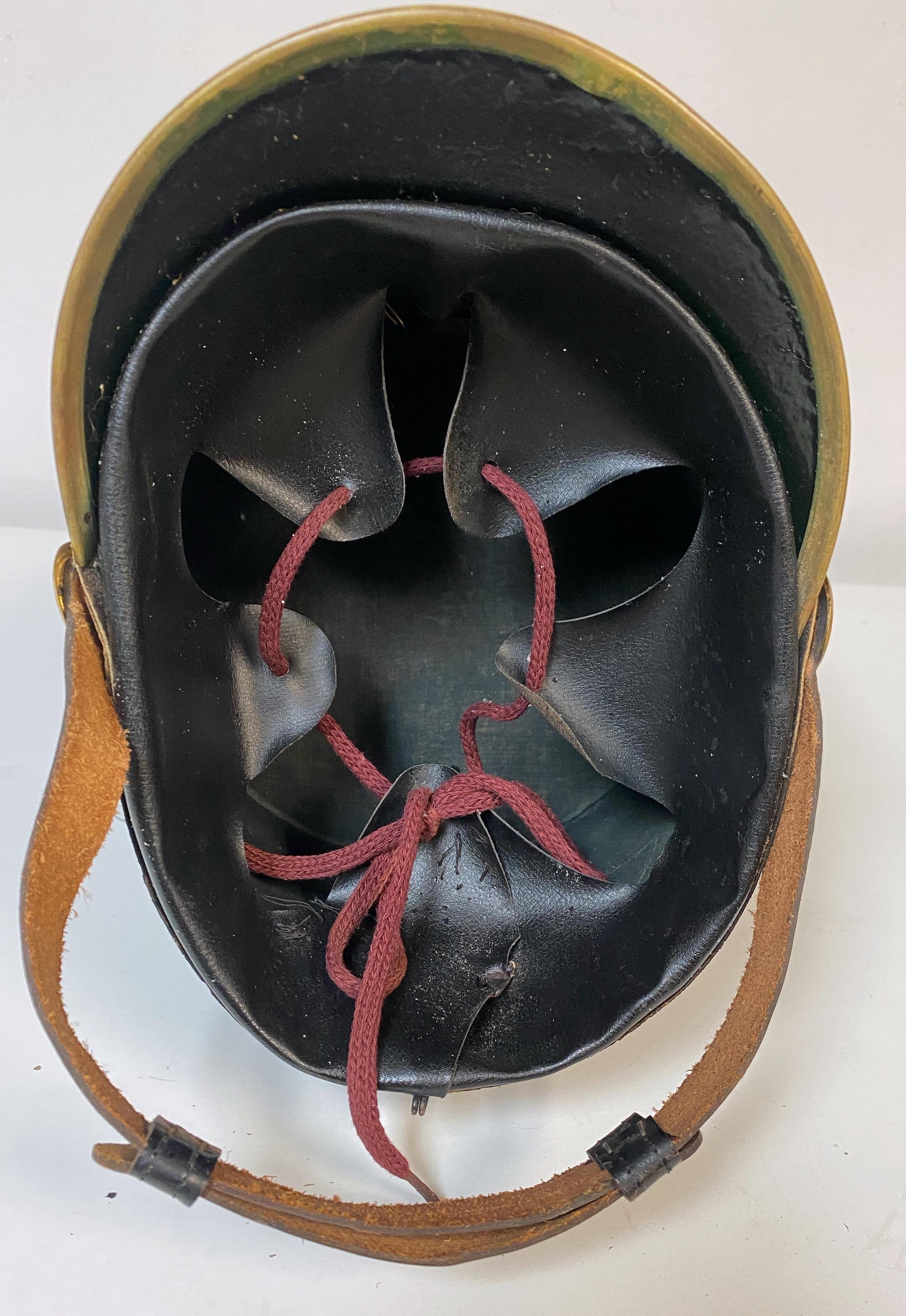 Full Dress La Salle Cadet 'Tar Bucket' Dress Hat/Shako, and Stand For Sale 3