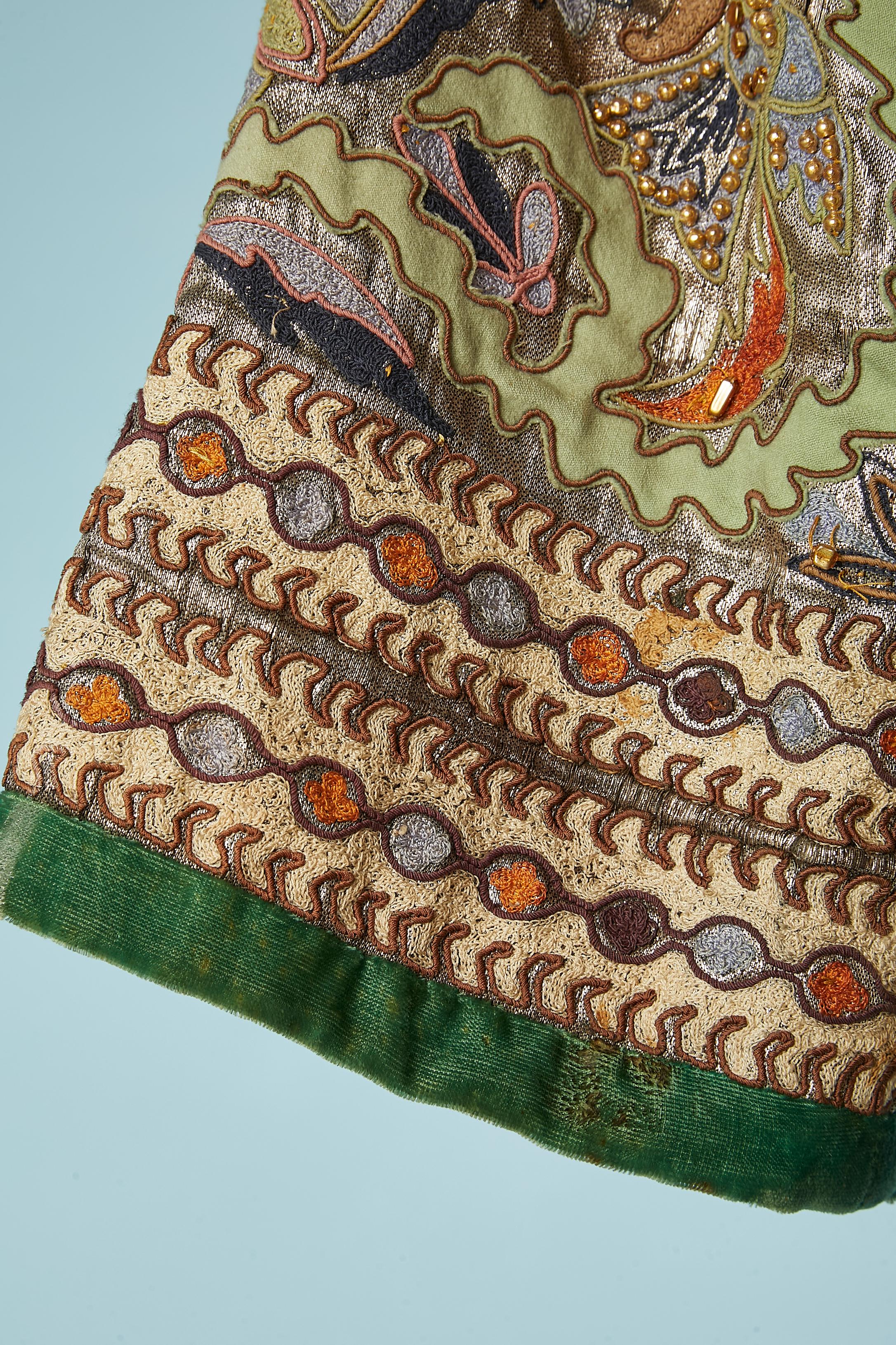 Full embroideries evening coat Circa 1925  In Good Condition In Saint-Ouen-Sur-Seine, FR